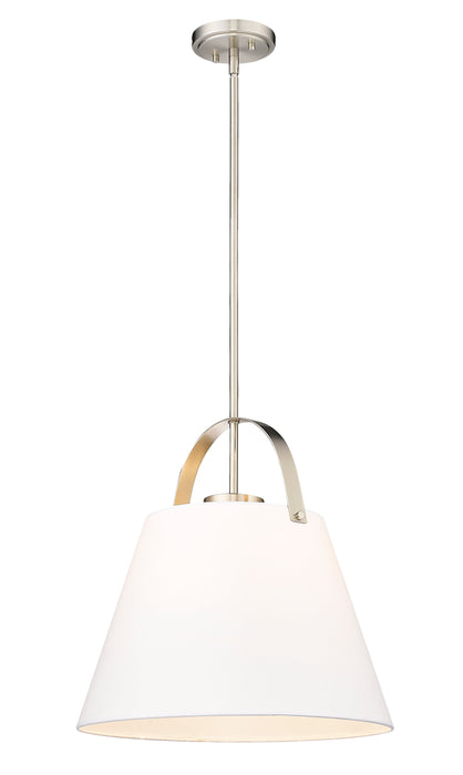 Pendant Z-Lite 743P18-BN Brushed Nickel Z-Studio 1 Light Pendant Z-Lite