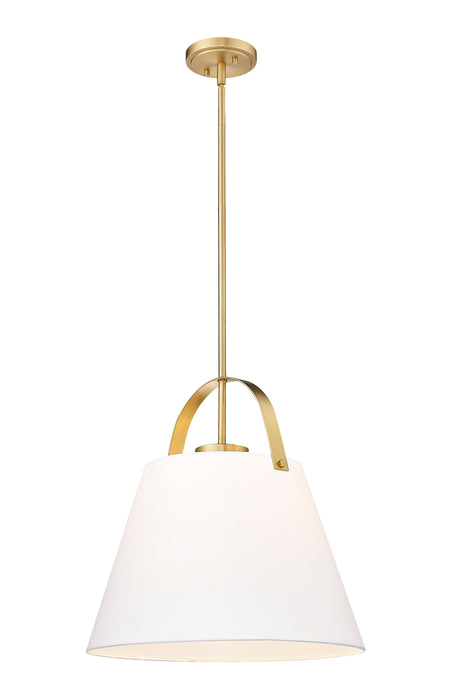 Pendant Z-Lite 743P18-HBR Heritage Brass Z-Studio 1 Light Pendant Z-Lite