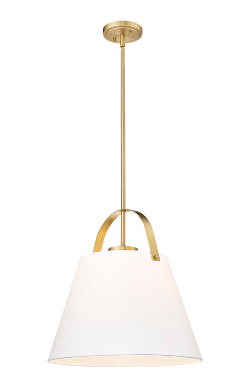 Pendant Z-Lite 743P18-HBR Heritage Brass Z-Studio 1 Light Pendant Z-Lite