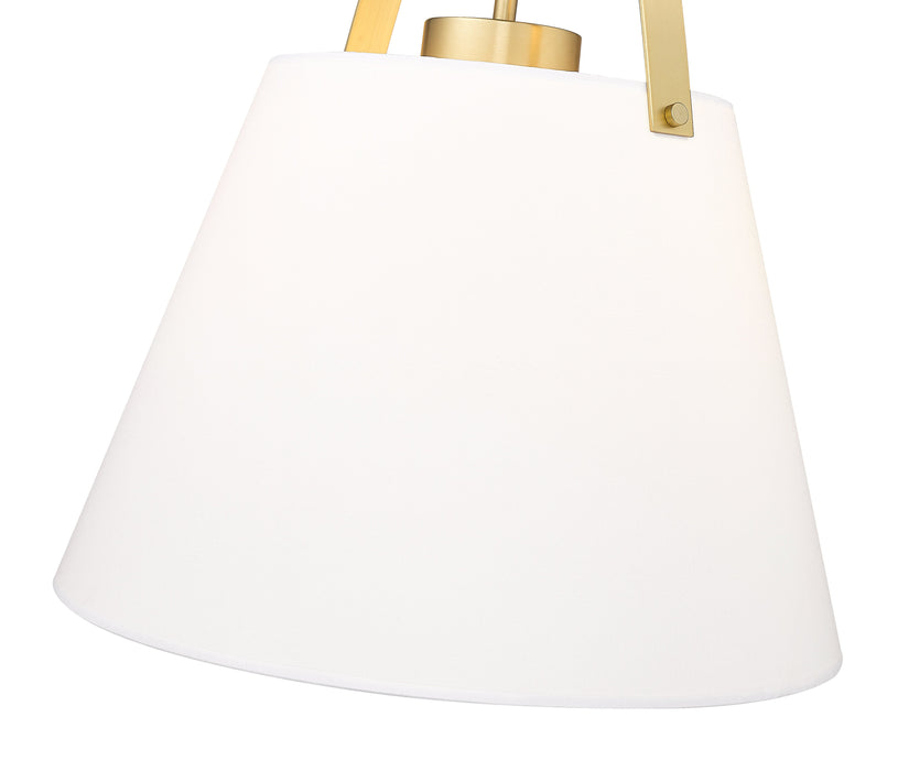 Pendant Z-Lite 743P18-HBR Heritage Brass Z-Studio 1 Light Pendant Z-Lite