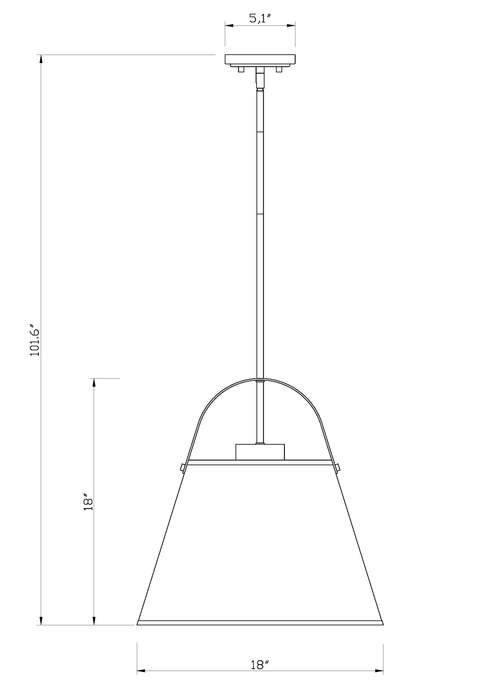 Pendant Z-Lite 743P18-HBR Heritage Brass Z-Studio 1 Light Pendant Z-Lite