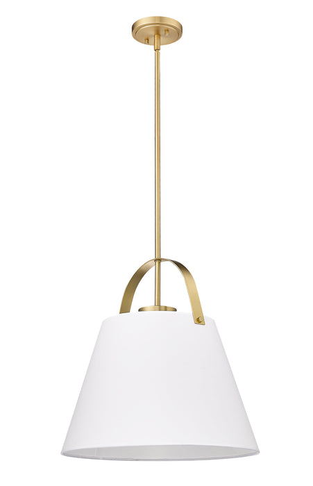 Pendant Z-Lite 743P18-HBR Heritage Brass Z-Studio 1 Light Pendant Z-Lite