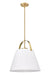 Pendant Z-Lite 743P18-HBR Heritage Brass Z-Studio 1 Light Pendant Z-Lite