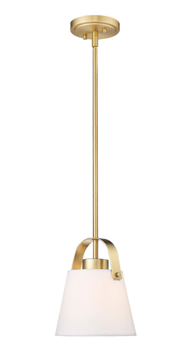 Pendant Z-Lite 743P8-HBR Heritage Brass Z-Studio 1 Light Pendant Z-Lite