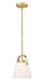 Pendant Z-Lite 743P8-HBR Heritage Brass Z-Studio 1 Light Pendant Z-Lite