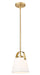 Pendant Z-Lite 743P8-HBR Heritage Brass Z-Studio 1 Light Pendant Z-Lite