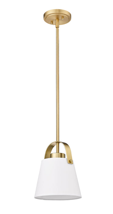 Pendant Z-Lite 743P8-HBR Heritage Brass Z-Studio 1 Light Pendant Z-Lite