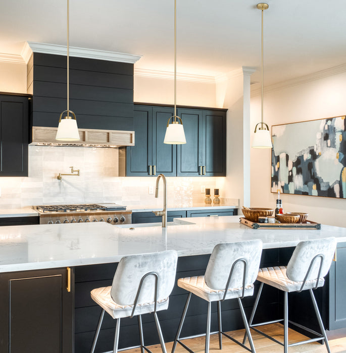 Pendant Z-Lite 743P8-HBR Heritage Brass Z-Studio 1 Light Pendant Z-Lite