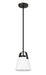 Pendant Z-Lite 743P8-MB Matte Black Z-Studio 1 Light Pendant Z-Lite
