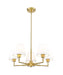 Chandelier Z-Lite 744-26R-LG Luxe Gold Leila 5 Light Chandelier Z-Lite