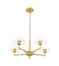 Chandelier Z-Lite 744-26R-LG Luxe Gold Leila 5 Light Chandelier Z-Lite