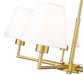 Chandelier Z-Lite 744-26R-LG Luxe Gold Leila 5 Light Chandelier Z-Lite