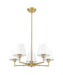 Chandelier Z-Lite 744-26R-LG Luxe Gold Leila 5 Light Chandelier Z-Lite
