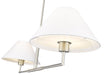 Chandelier Z-Lite 744-42L-BN Brushed Nickel Leila 2 Light Chandelier Z-Lite
