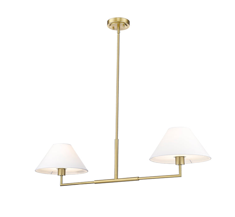 Chandelier Z-Lite 744-42L-LG Luxe Gold Leila 2 Light Chandelier Z-Lite