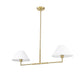 Chandelier Z-Lite 744-42L-LG Luxe Gold Leila 2 Light Chandelier Z-Lite