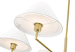 Chandelier Z-Lite 744-44R-LG Luxe Gold Leila 6 Light Chandelier Z-Lite