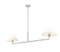 Chandelier Z-Lite 744-62L-BN Brushed Nickel Leila 2 Light Chandelier Z-Lite