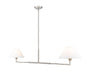 Chandelier Z-Lite 744-62L-BN Brushed Nickel Leila 2 Light Chandelier Z-Lite
