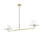 Chandelier Z-Lite 744-62L-LG Luxe Gold Leila 2 Light Chandelier Z-Lite