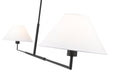 Chandelier Z-Lite 744-62L-MB Matte Black Leila 2 Light Chandelier Z-Lite