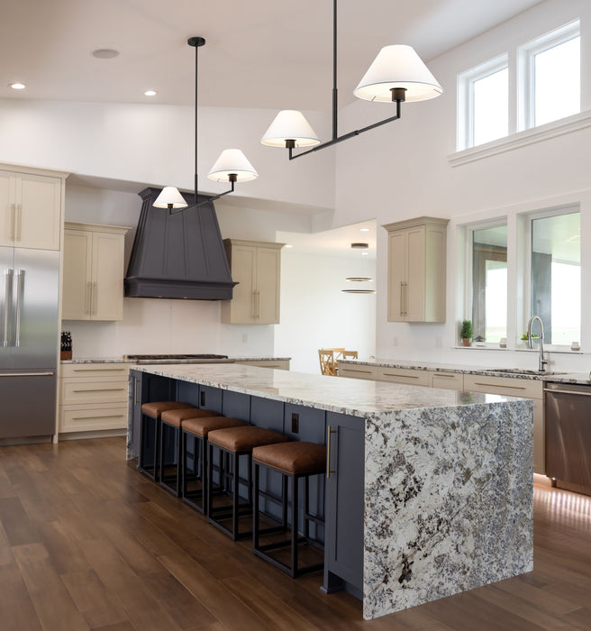 Chandelier Z-Lite 744-62L-MB Matte Black Leila 2 Light Chandelier Z-Lite