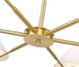 Chandelier Z-Lite 744-63R-LG Luxe Gold Leila 6 Light Chandelier Z-Lite
