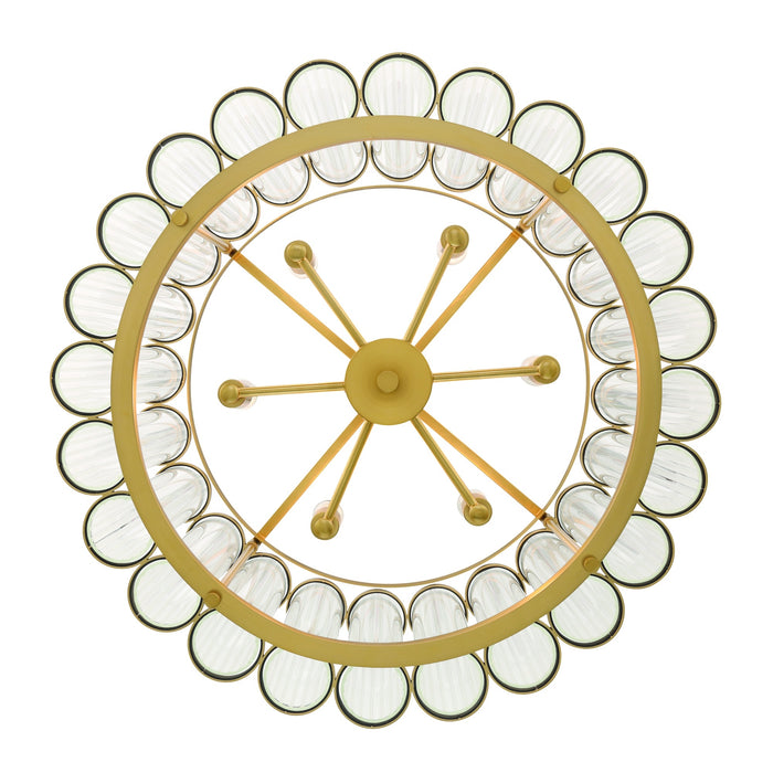 Eurofase 47239-012 Glasbury 24" Gold Chandelier