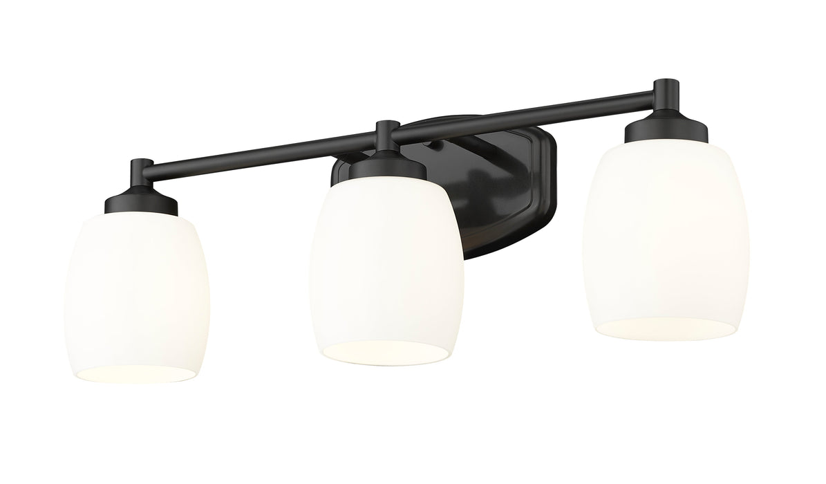 Vanity Z-Lite 745-3V-MB Matte Black Kendrick 3 Light Vanity Z-Lite