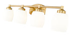 Vanity Z-Lite 745-4V-LG Luxe Gold Kendrick 4 Light Vanity Z-Lite