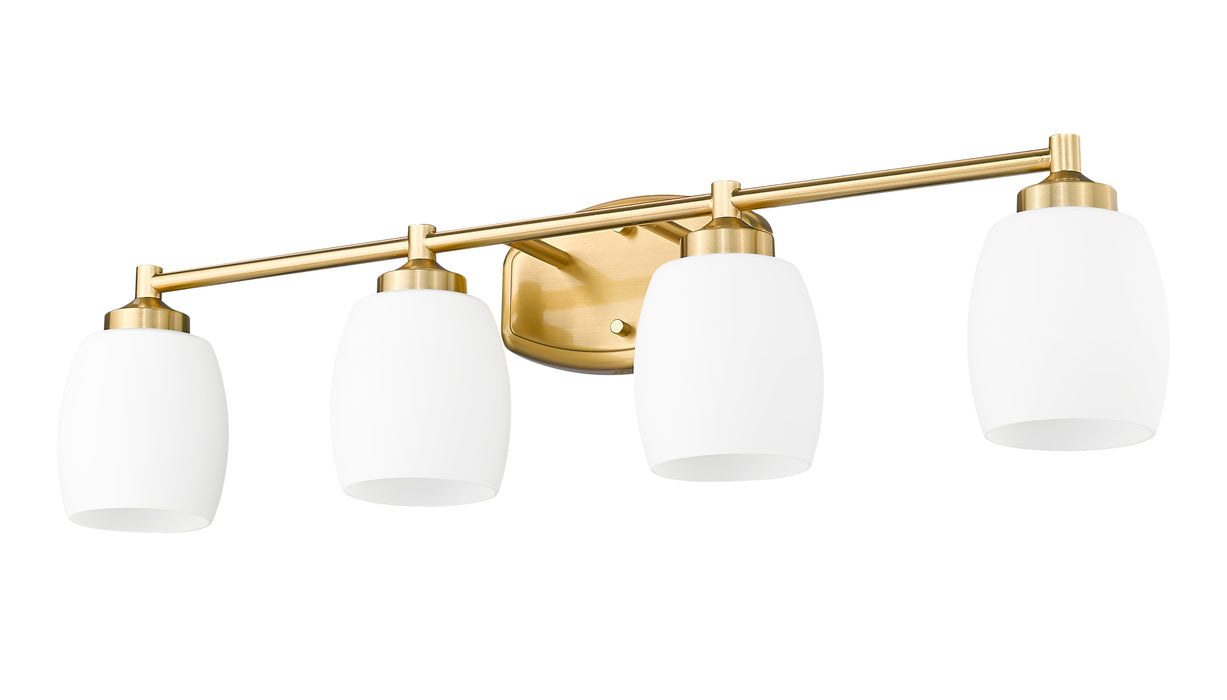 Vanity Z-Lite 745-4V-LG Luxe Gold Kendrick 4 Light Vanity Z-Lite