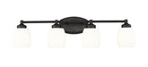 Vanity Z-Lite 745-4V-MB Matte Black Kendrick 4 Light Vanity Z-Lite