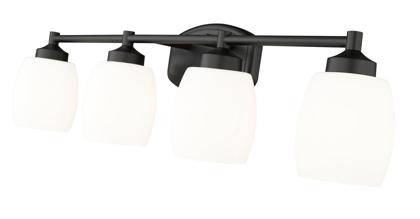 Vanity Z-Lite 745-4V-MB Matte Black Kendrick 4 Light Vanity Z-Lite