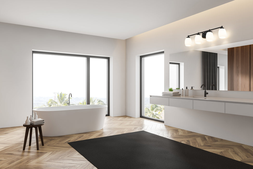 Vanity Z-Lite 745-4V-MB Matte Black Kendrick 4 Light Vanity Z-Lite