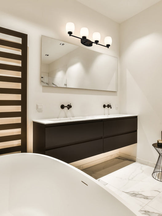 Vanity Z-Lite 745-4V-MB Matte Black Kendrick 4 Light Vanity Z-Lite