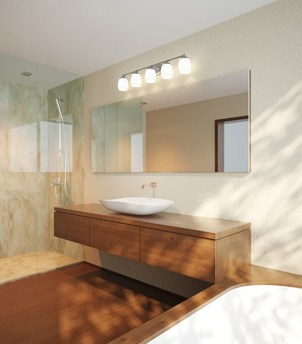 Vanity Z-Lite 745-5V-BN Brushed Nickel Kendrick 5 Light Vanity Z-Lite