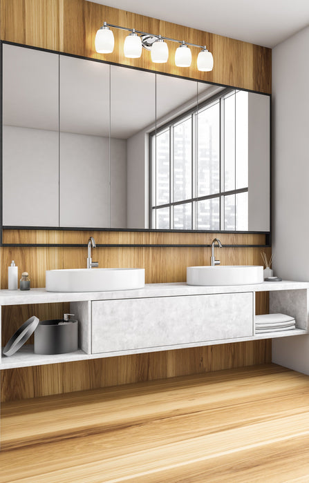 Vanity Z-Lite 745-5V-CH Chrome Kendrick 5 Light Vanity Z-Lite