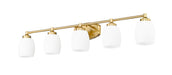Vanity Z-Lite 745-5V-LG Luxe Gold Kendrick 5 Light Vanity Z-Lite