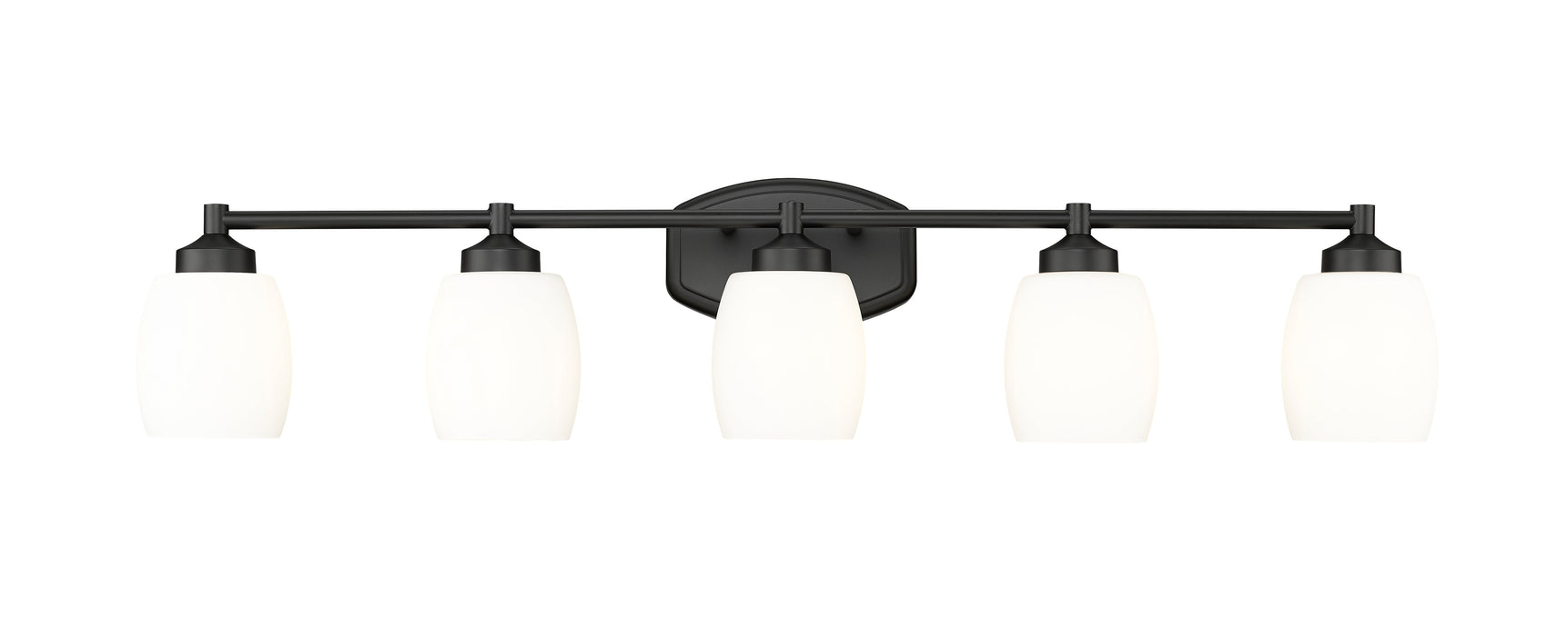 Vanity Z-Lite 745-5V-MB Matte Black Kendrick 5 Light Vanity Z-Lite