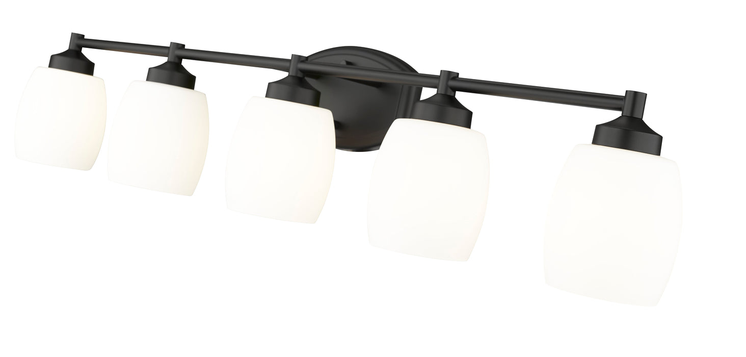 Vanity Z-Lite 745-5V-MB Matte Black Kendrick 5 Light Vanity Z-Lite
