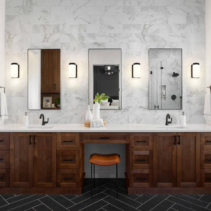 Wall Sconce Z-Lite 746-1S-MB Matte Black Burk 1 Light Wall Sconce Z-Lite