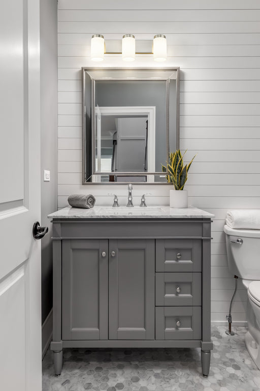 Vanity Z-Lite 746-3V-BN Brushed Nickel Burk 3 Light Vanity Z-Lite