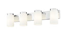 Vanity Z-Lite 746-4V-CH Chrome Burk 4 Light Vanity Z-Lite