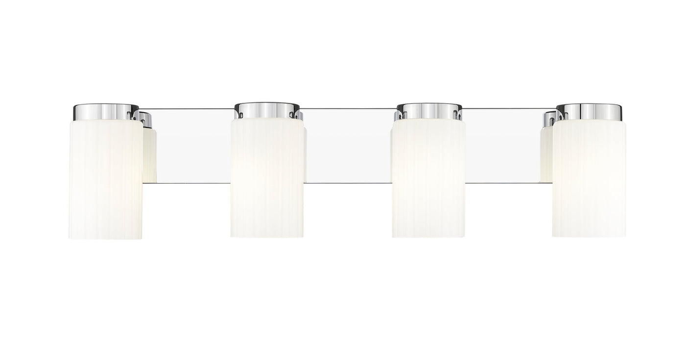 Vanity Z-Lite 746-4V-CH Chrome Burk 4 Light Vanity Z-Lite