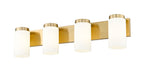Vanity Z-Lite 746-4V-LG Luxe Gold Burk 4 Light Vanity Z-Lite