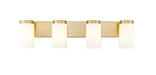 Vanity Z-Lite 746-4V-LG Luxe Gold Burk 4 Light Vanity Z-Lite