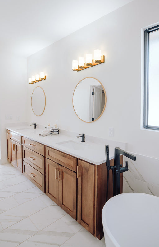 Vanity Z-Lite 746-4V-LG Luxe Gold Burk 4 Light Vanity Z-Lite