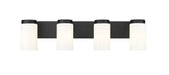 Vanity Z-Lite 746-4V-MB Matte Black Burk 4 Light Vanity Z-Lite