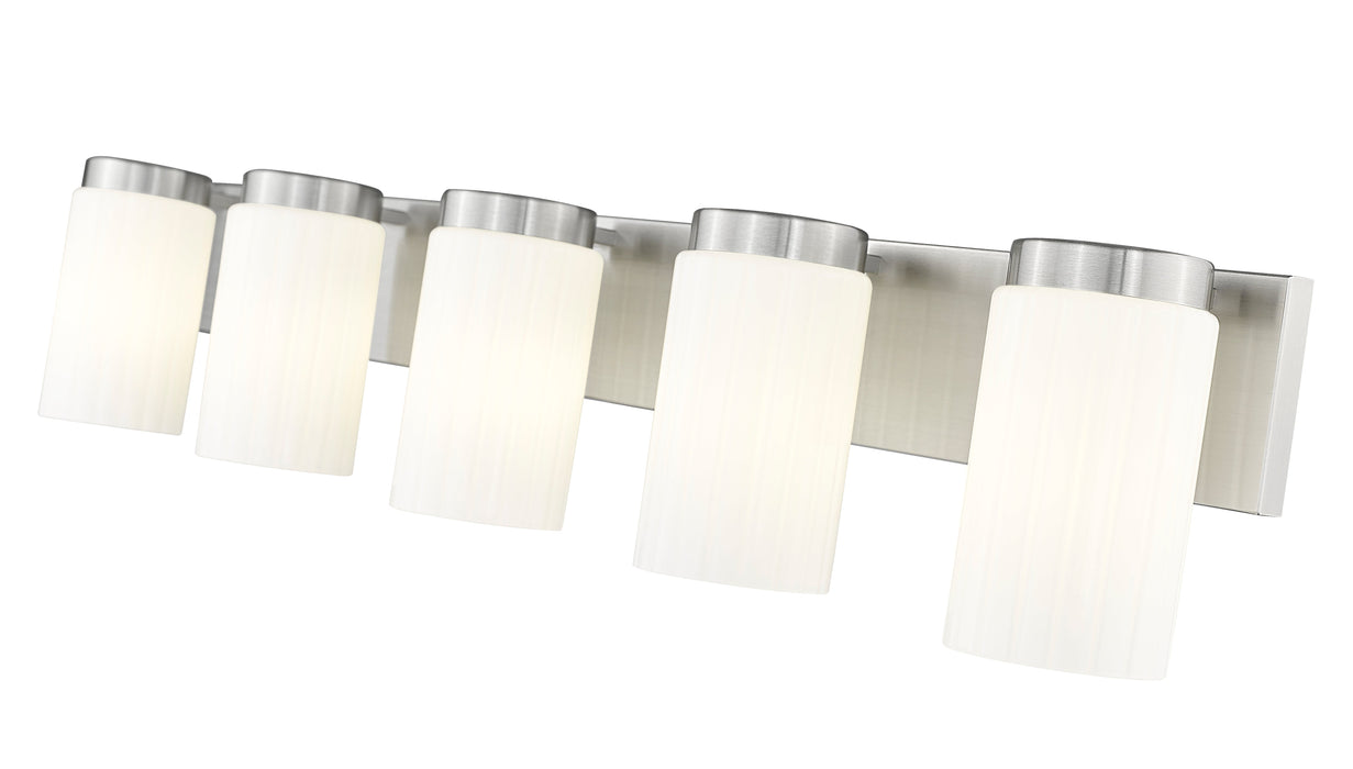 Vanity Z-Lite 746-5V-BN Brushed Nickel Burk 5 Light Vanity Z-Lite