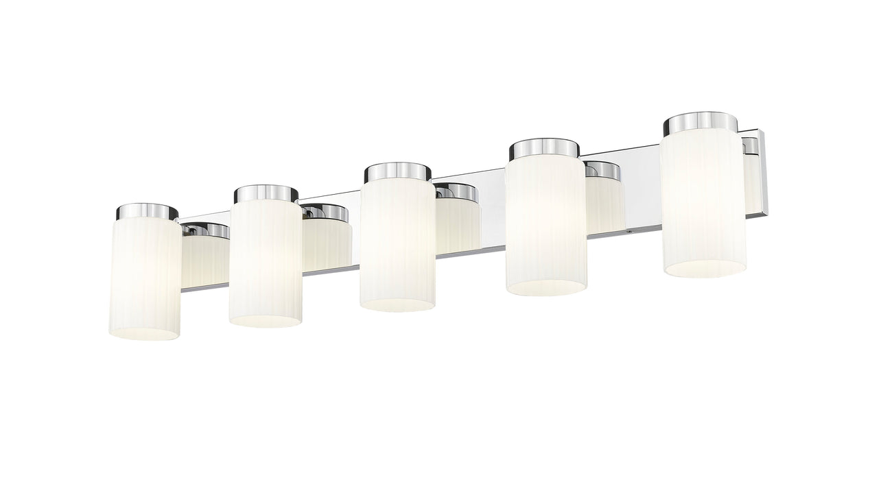 Vanity Z-Lite 746-5V-CH Chrome Burk 5 Light Vanity Z-Lite
